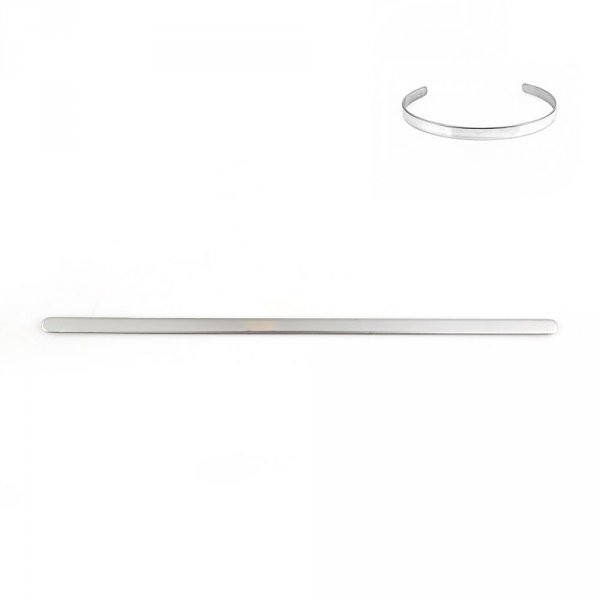 Bracciale in acciaio inox da 5 mm N&deg;06 da piegare