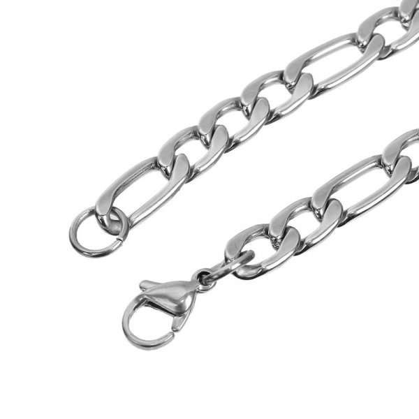 Bracciale N&deg;01 in acciaio inossidabile 304, 21 cm
