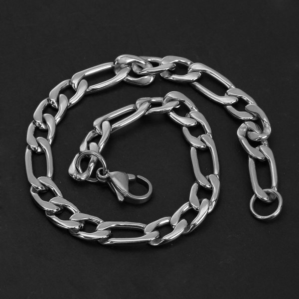Bracciale N&deg;01 in acciaio inossidabile 304, 21 cm