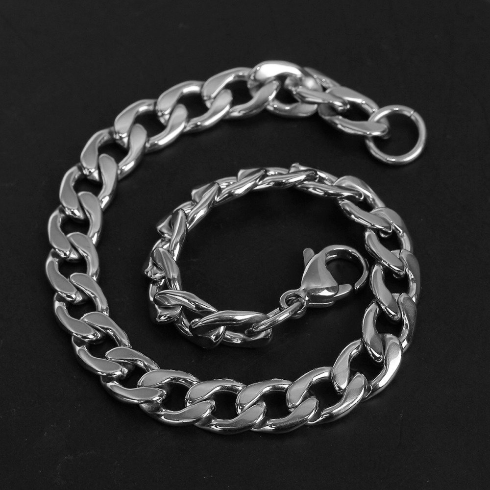 Bracciale N°03 in acciaio inossidabile 304, 21 cm