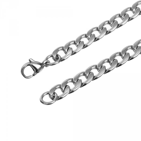 Bracciale N&deg;04 in acciaio inossidabile 304, 20,5 cm