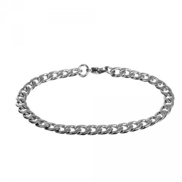 Bracciale N&deg;04 in acciaio inossidabile 304, 20,5 cm