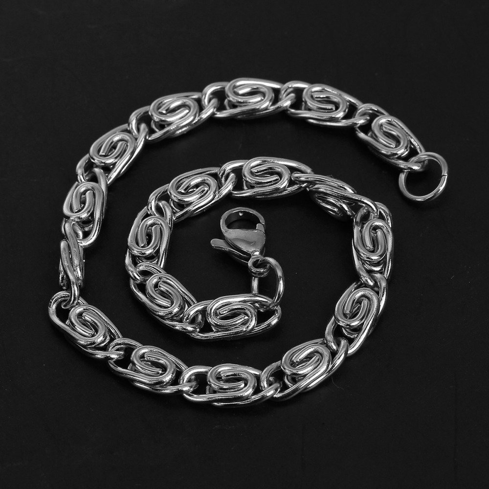 Bracciale di 21,5 cm in acciaio inossidabile N°06 in 304