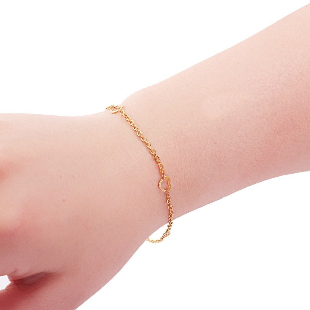 Bracciale N°09 in acciaio inossidabile 304, 23 cm