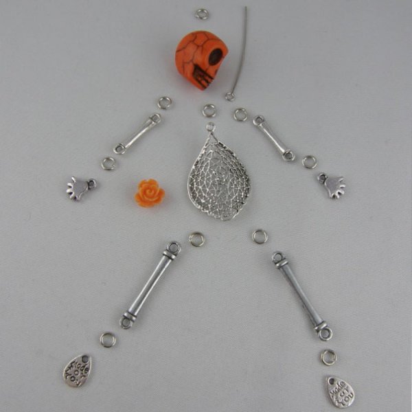 Charm Bar 2 anelli N&deg;04 Argento 