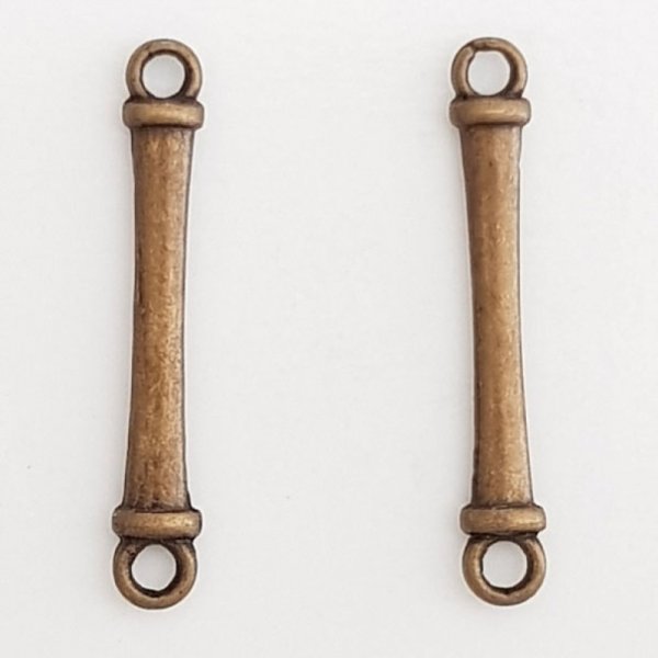 Charm Bar 2 anelli N&deg;05 Bronzo