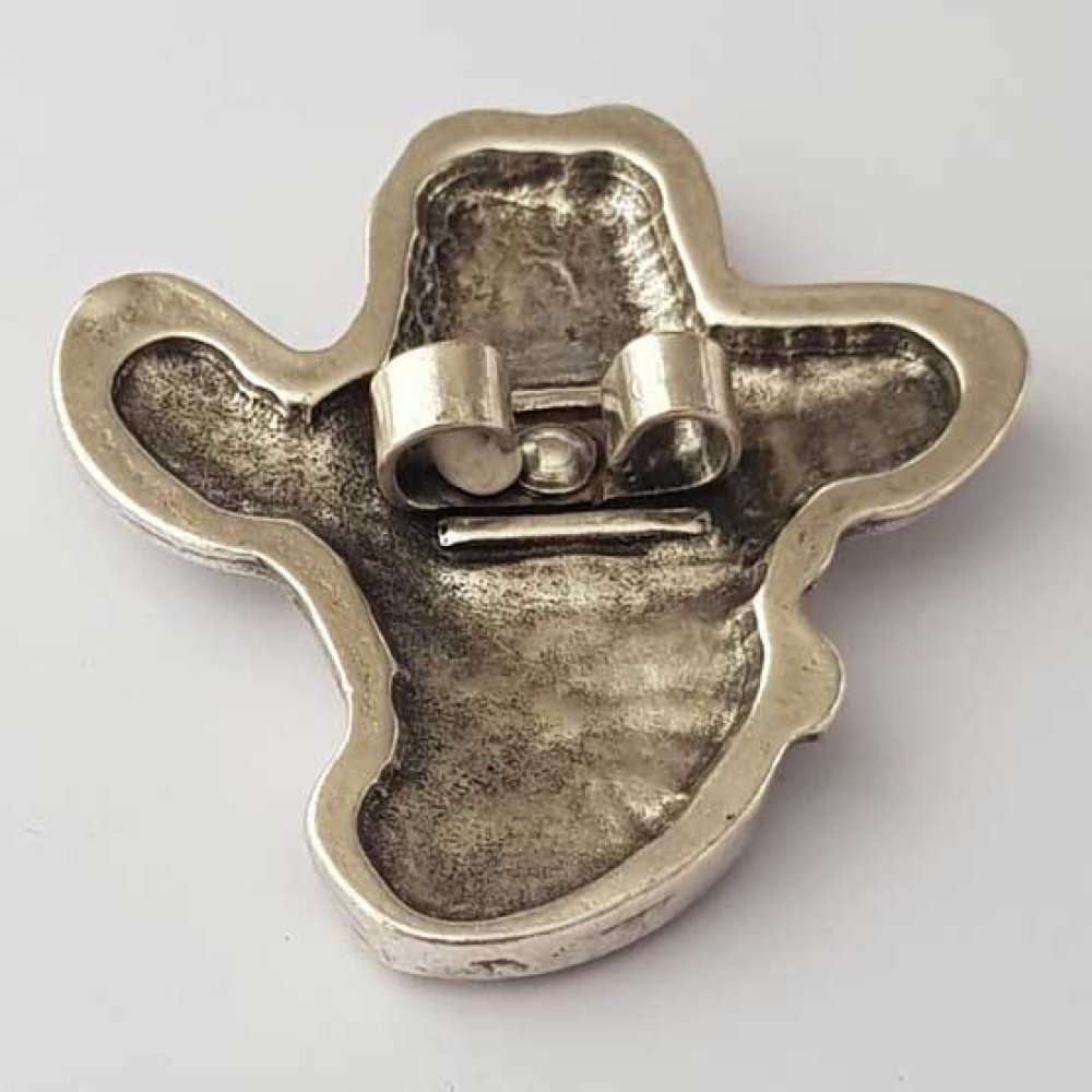 Breloque Bolo Cow-boy Western N°01 Argent Zamak