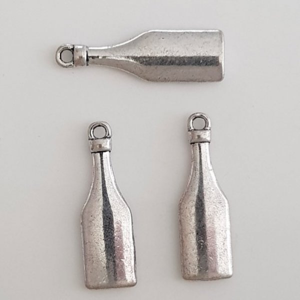 Breloque Bouteille N&deg;01 Argent