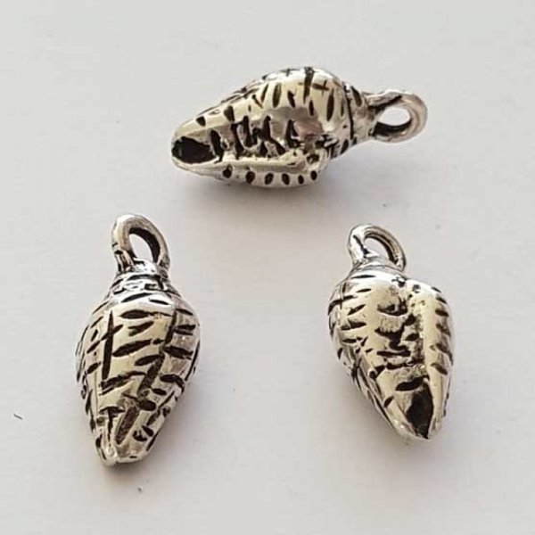 Breloque Coquillage Mer N&deg;01 Argent