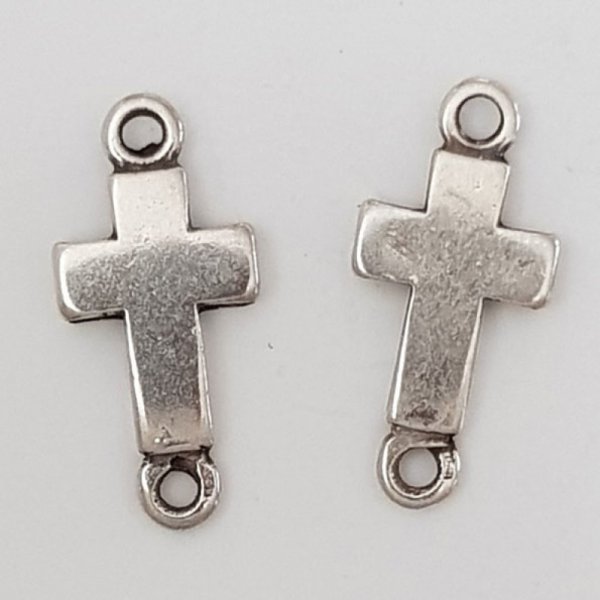 Ciondolo a croce N&deg;06 Zamak (placcato argento)