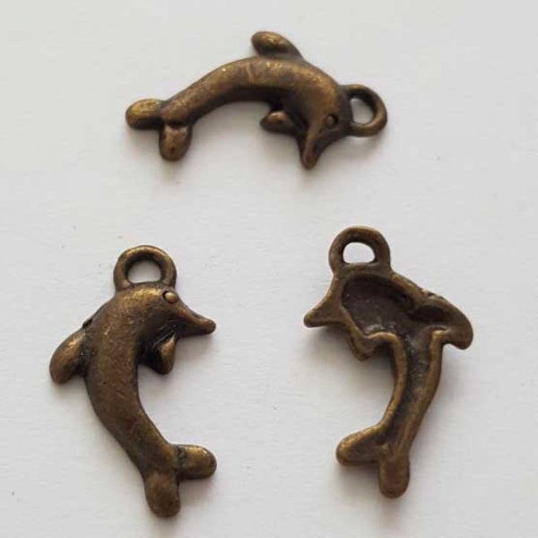 Breloque Dauphin N&deg;03 Cuivre