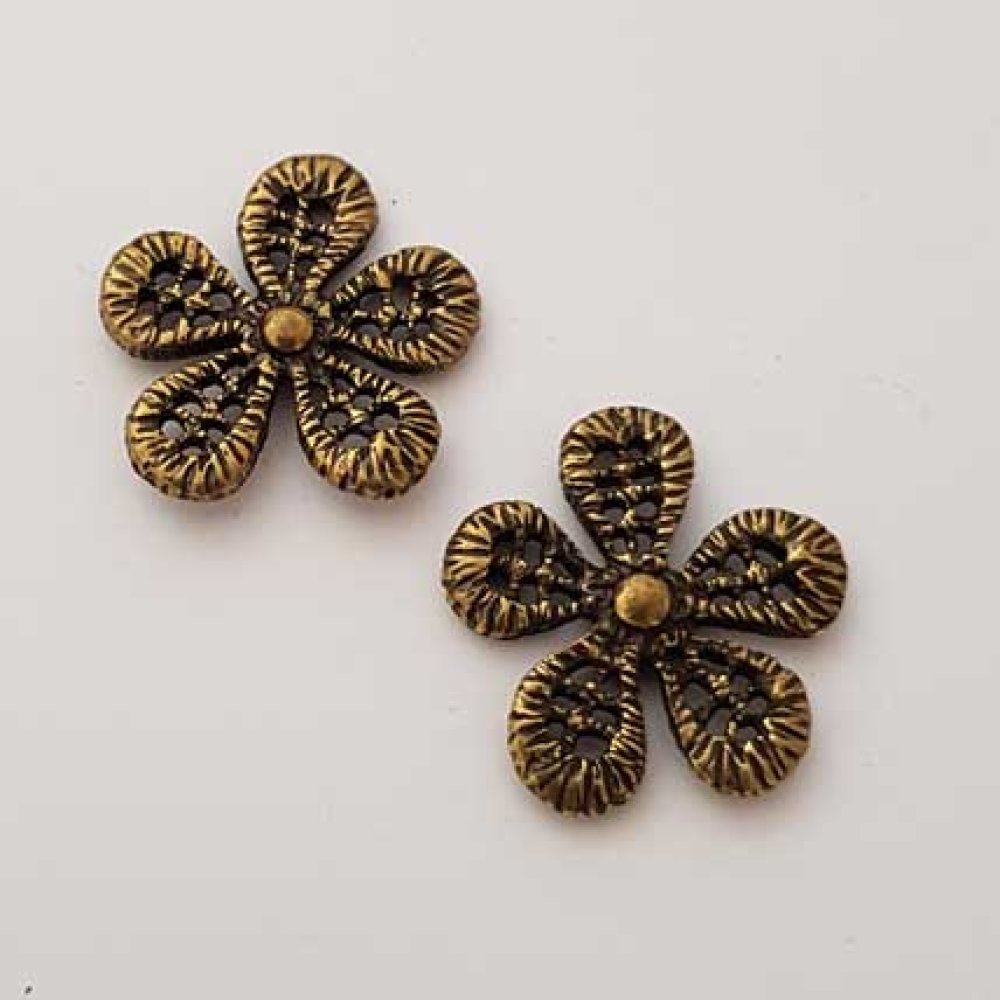 Charm vari N°010 Fiore di bronzo