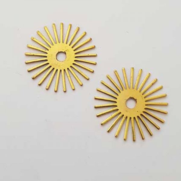 Breloque Divers N&deg;029 Fleur Dor&eacute;