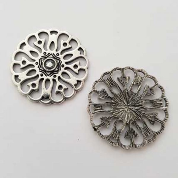 Charm vari N&deg;022 Argento Rotondo