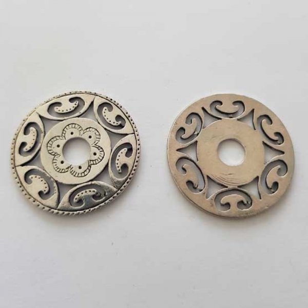 Breloque Divers N&deg;059 Rondelle Argent