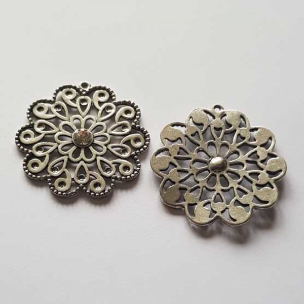 Breloque Divers N&deg;101 Pendentif Argent et Strass