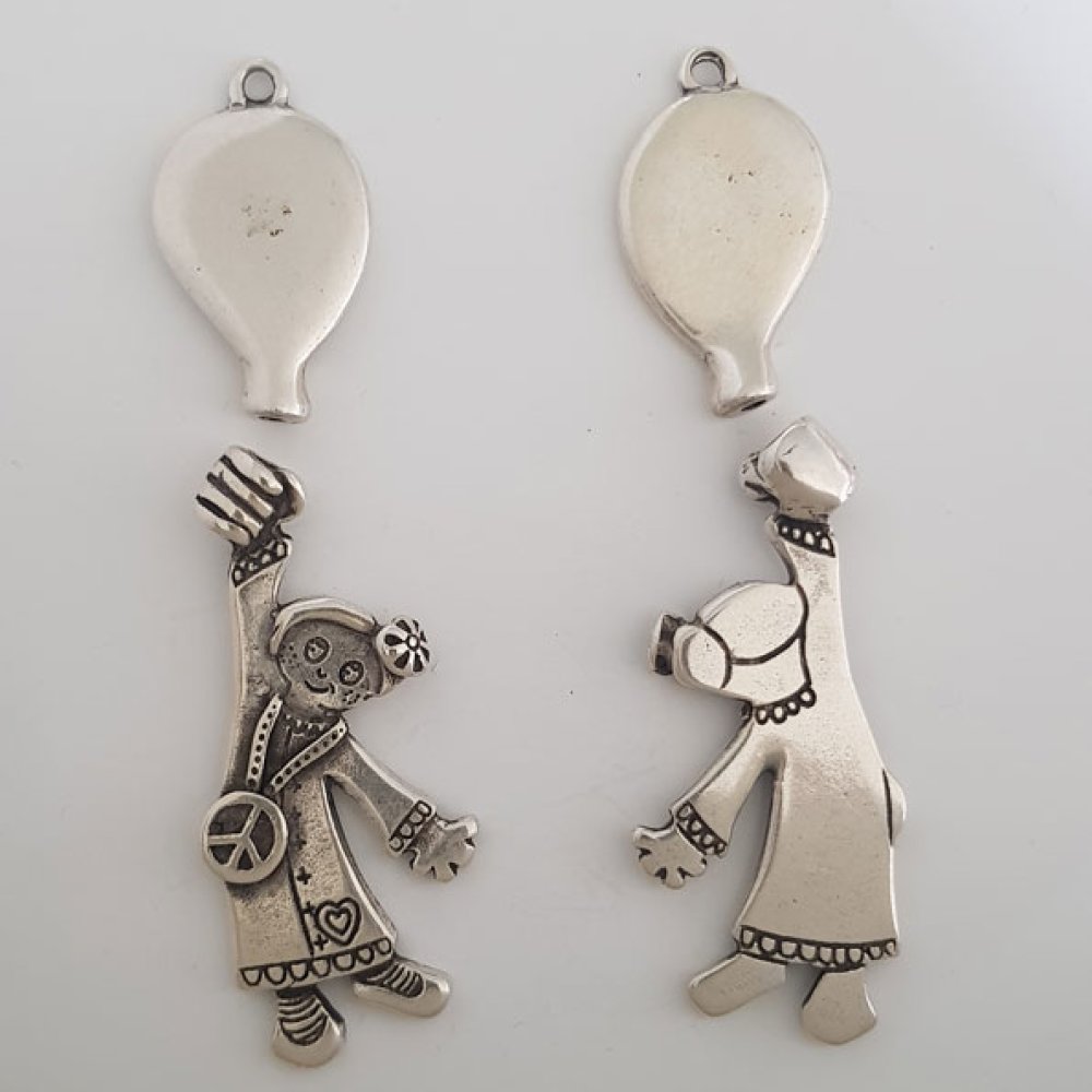 Ciondolo per bambini N°41-02 Zamak (placcato argento)