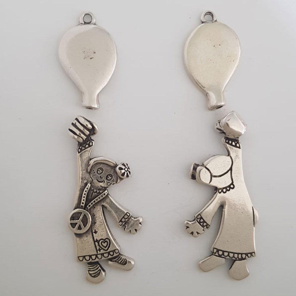 Ciondolo per bambini N°41-02 Zamak (placcato argento)