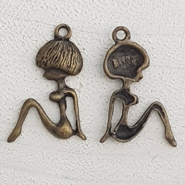 Ciondolo per bambini N&deg;50 Ragazza Bronzo