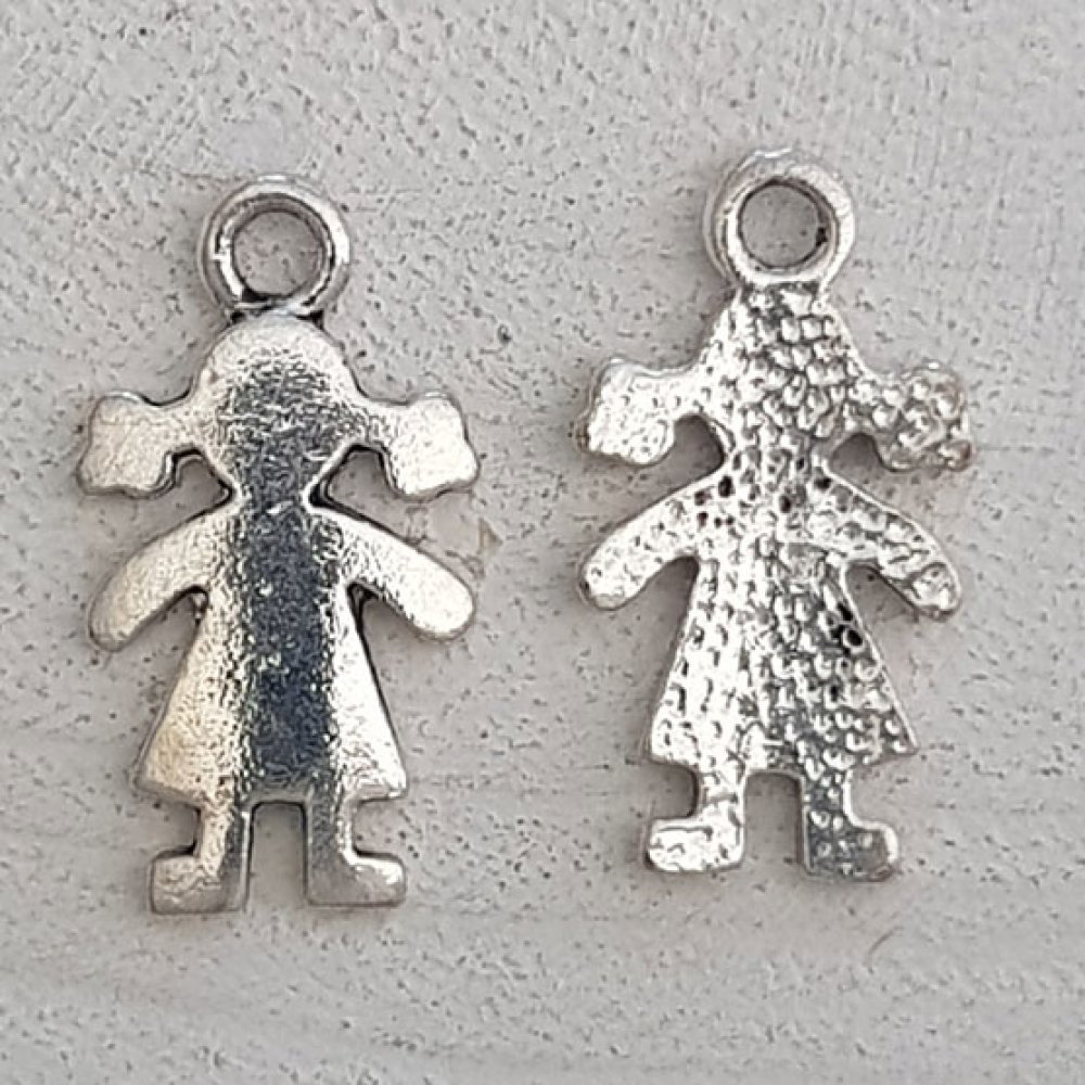 Ciondolo per bambini N°56 Ragazza Argento