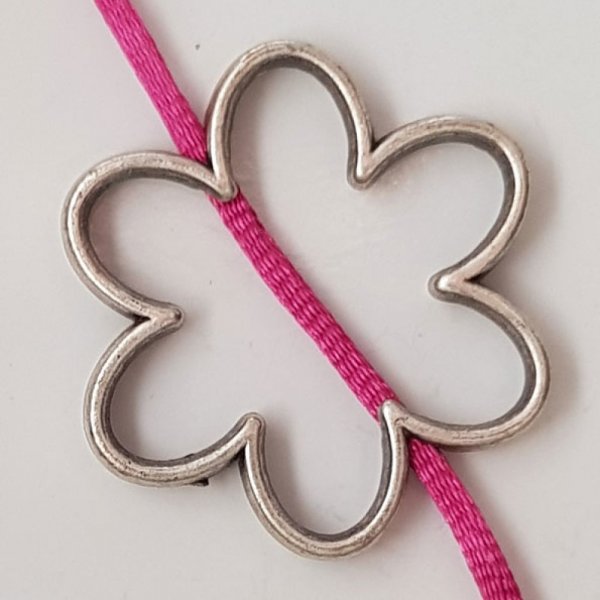 Ciondolo a fiore Metallo N&deg;010 Argento