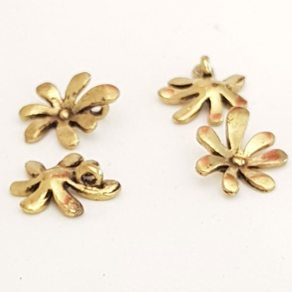 Charm a fiore in metallo N°043 Oro