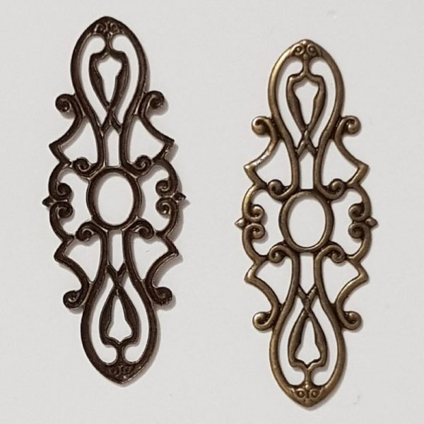 Charm floreale in metallo N&deg;105 x 10 pezzi