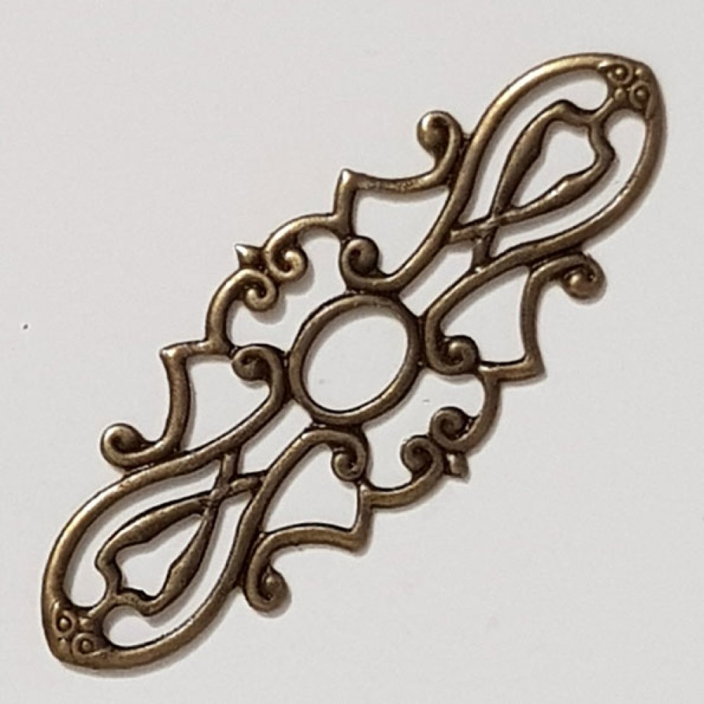 Charm floreale in metallo N°105 x 10 pezzi