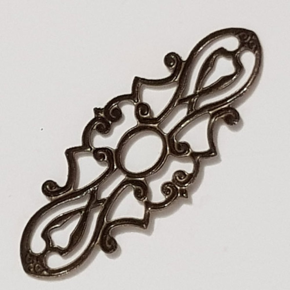 Charm floreale in metallo N°105 x 10 pezzi
