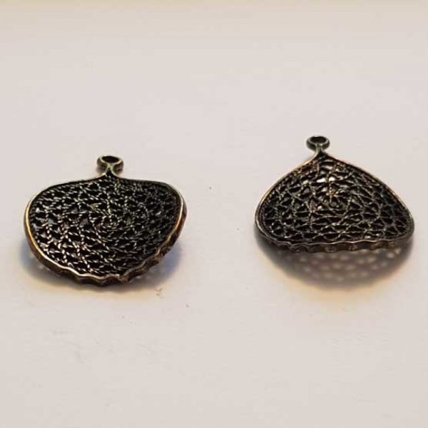 Breloque Fleur M&eacute;tal N&deg;143 Bronze