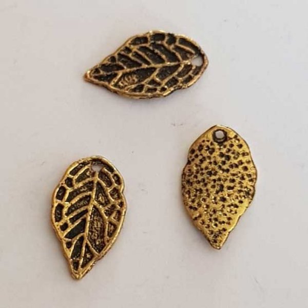 Breloque Fleur M&eacute;tal N&deg;155 Dor&eacute;