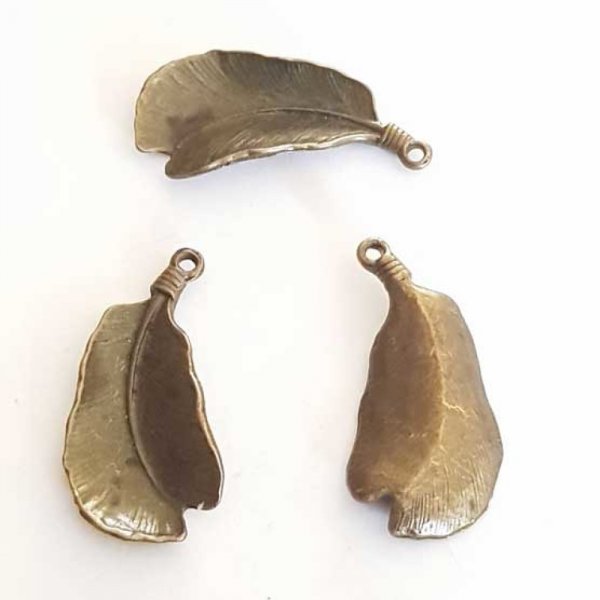 Breloque Fleur M&eacute;tal N&deg;169 Bronze