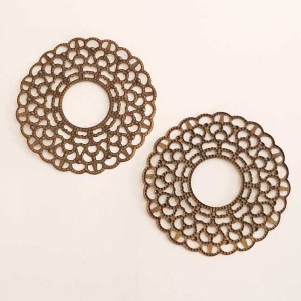 Breloque Fleur M&eacute;tal N&deg;171 Bronze