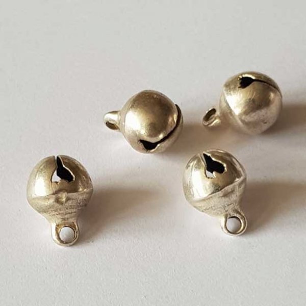 Breloque Grelot Argent Mat 11 x 8 mm N&deg;01