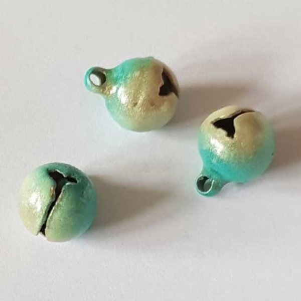 Breloque Grelot Bi-Couleur 11 x 8 mm N&deg;13