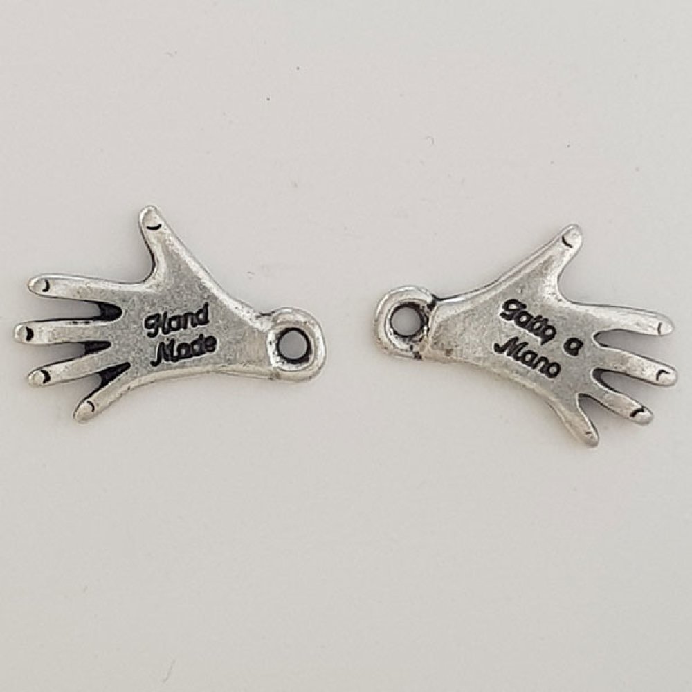 Ciondolo a mano "MADE HAND" N°03 Argento