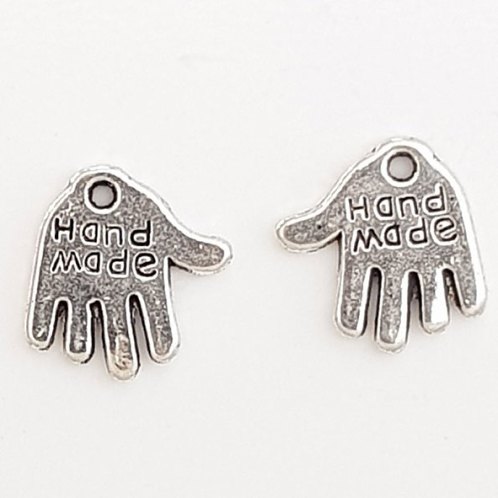 Ciondolo a mano "MADE HAND" N°01 Argento