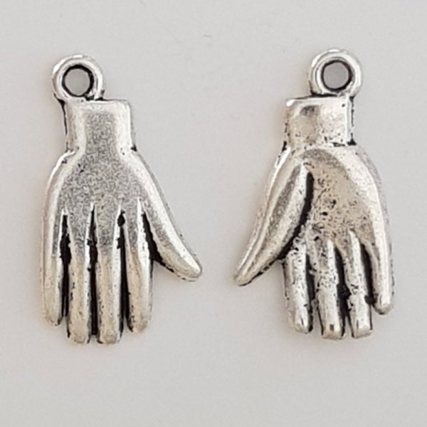 Charm a forma di mano N&deg;04 Argento