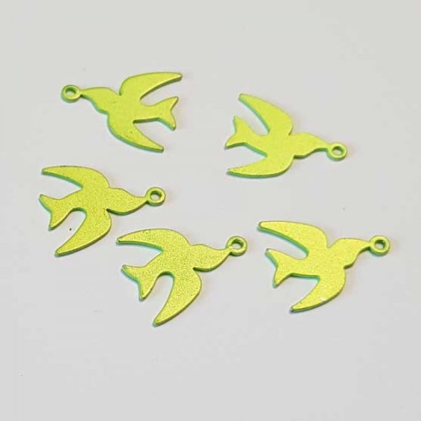 Breloque Oiseau N&deg;04 Vert