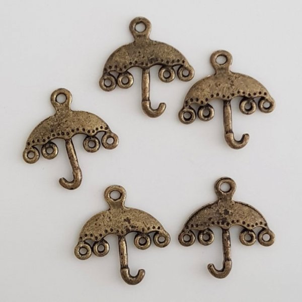 Breloque Parapluie N&deg;04 Bronze