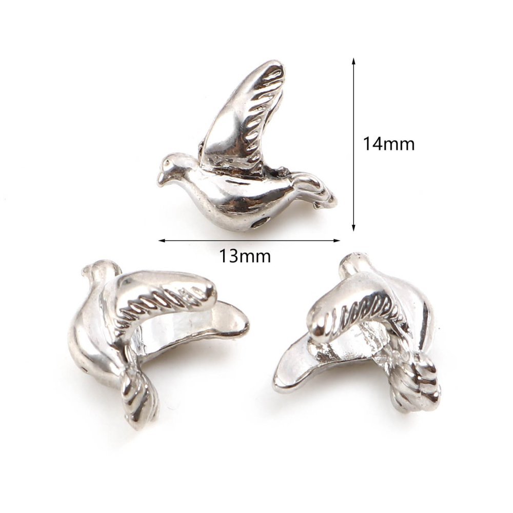 Charm Uccello perlato N°03 Argento