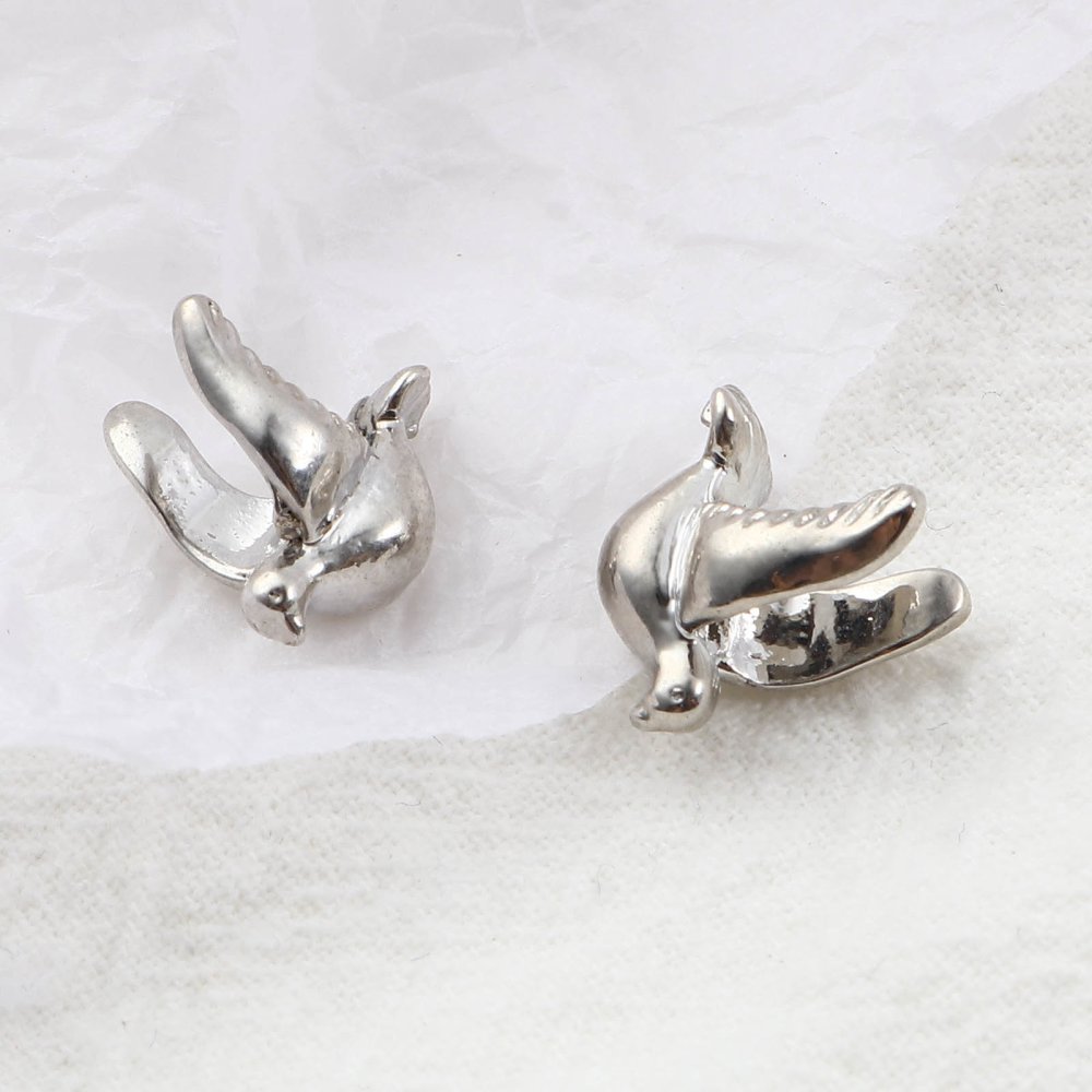 Charm Uccello perlato N°03 Argento