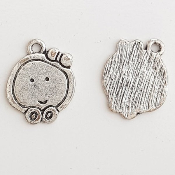 Charm Mela in metallo argentato N&deg;04 cucina.