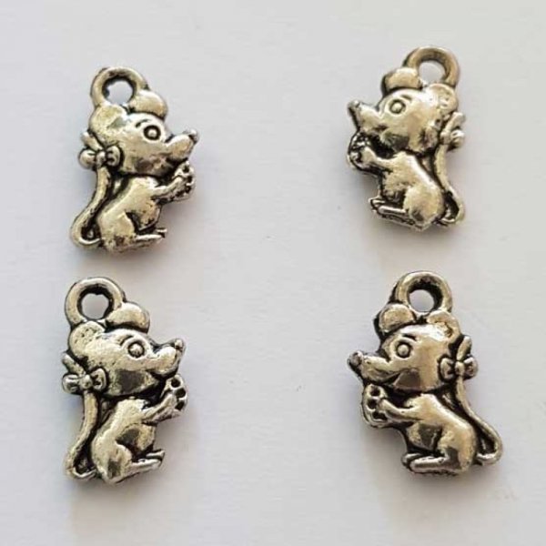 Breloque Souris N&deg;03 Argent
