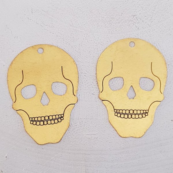 Ciondolo con teschio e ossa incrociate N&deg;10