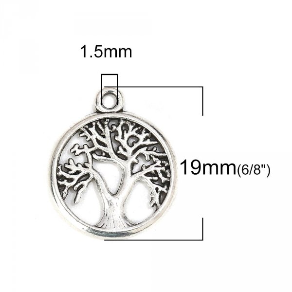 Ciondolo albero della vita in argento N&deg;01