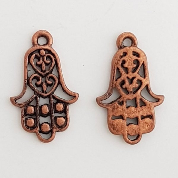 Ciondolo a mano Hamsa N&deg;02 Bronzo