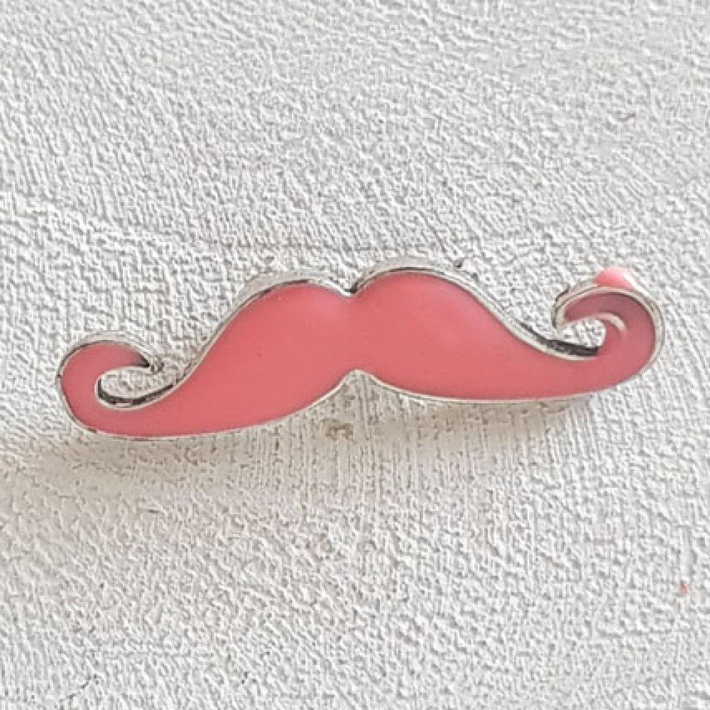 Breloque pendentif Moustache N°17 Rose