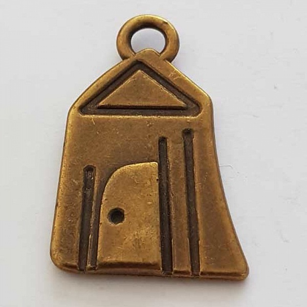 Breloque p&egrave;re no&euml;l N&deg;07 Bronze Maison