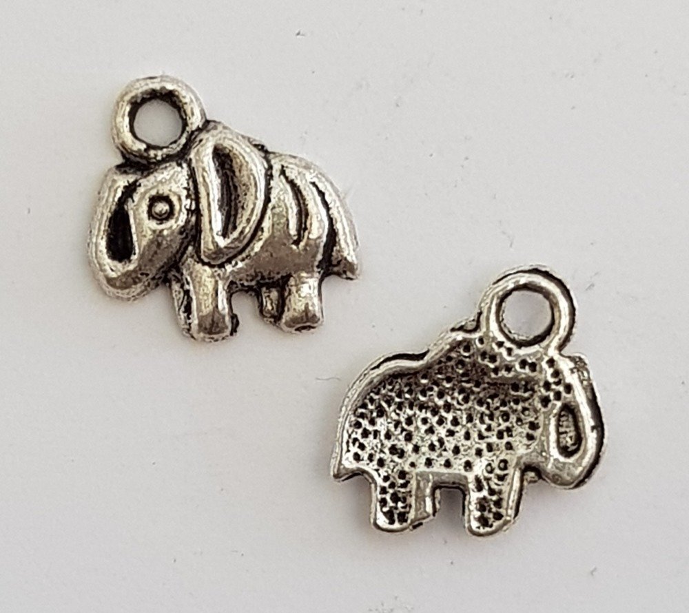 Ciondolo elefante N°01 x 2 pezzi